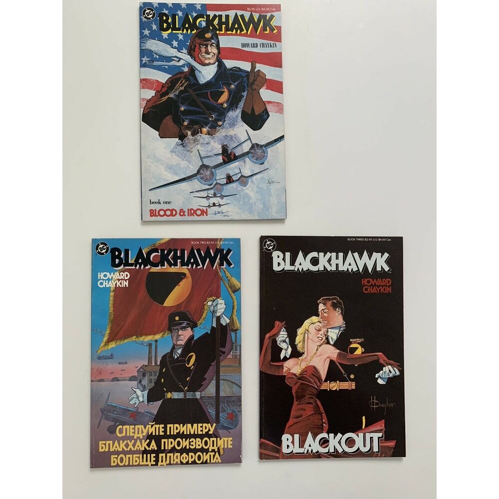 Blackhawk 1-3 Full Set  DC comics 1987